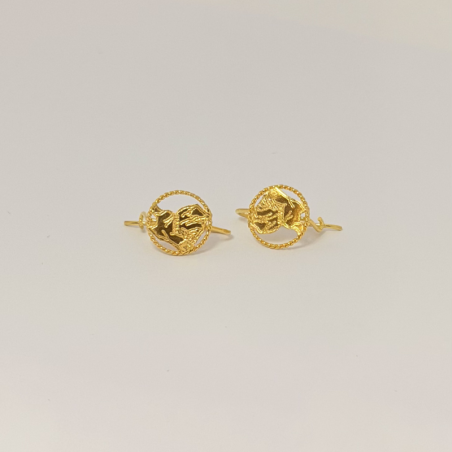 Boucles d’oreilles crochets carte de la Guyane enfant