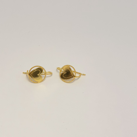 Boucles d'oreilles crochet carte de la Guyane enfants en Or 750/ Bijouterie Rigolet