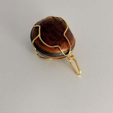 pendentif graine tonnerre file lisse en Or/ Bijouterie Rigolet