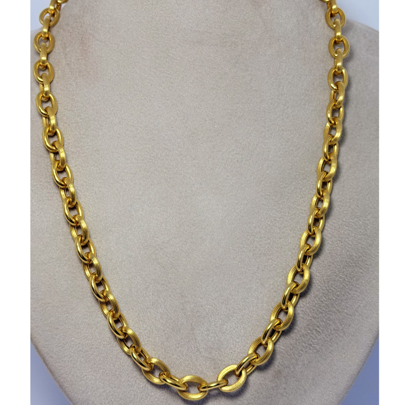 collier forçat en Or 750/ Bijouterie Rigolet