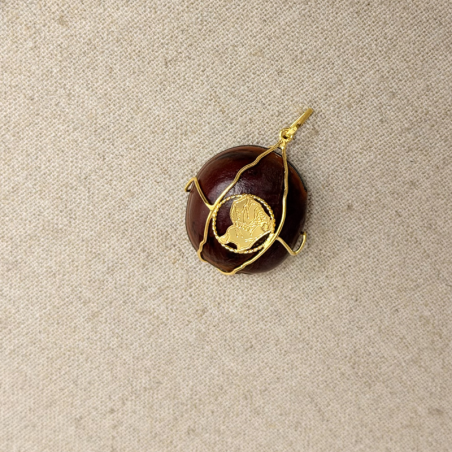 pendentif grains de tonnerre avec de Guyane