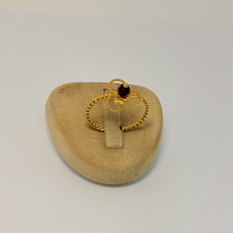 Bague 3 Ronds Torsadée en Or 750 | Bijouterie Rigolet