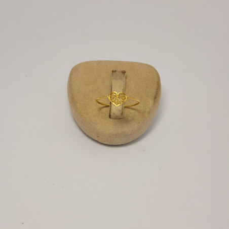 Bague Petit Cœur Filigrane en Or 750 Bijouterie Rigolet