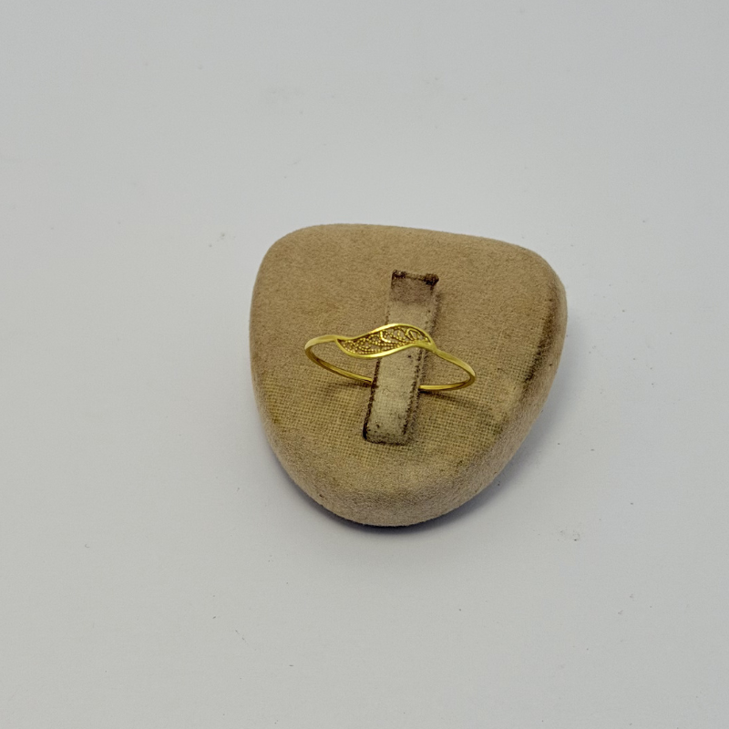 Bague Petite Feuille Filigrane en Or 750| Bijouterie Rigolet