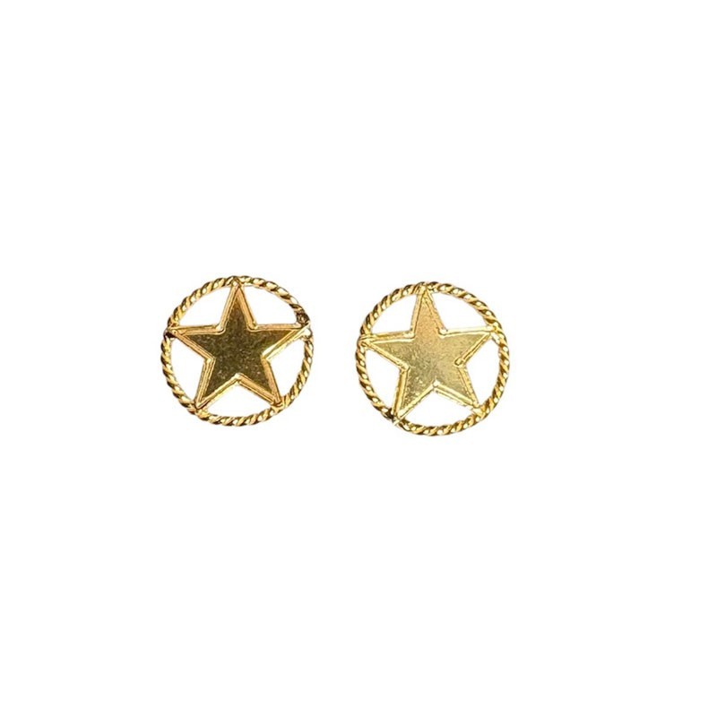 Boucle d'oreille étoile-moyenne