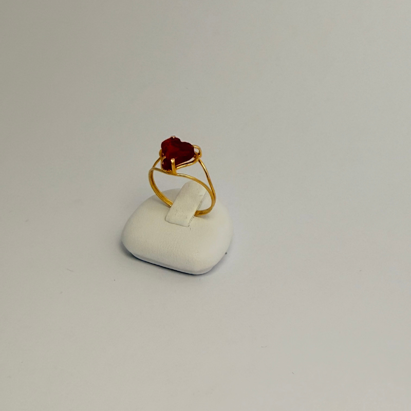 coeur pierre rouge