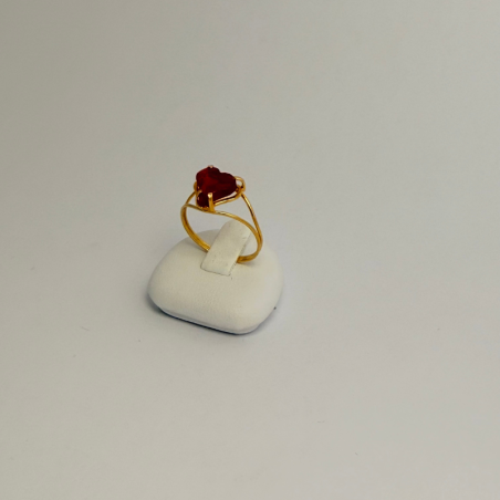 coeur pierre rouge