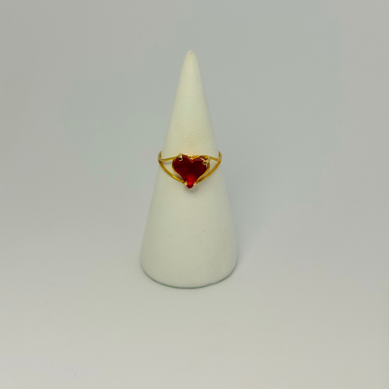 coeur pierre rouge