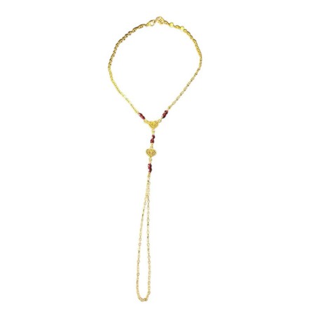 Bracelet bague 2 cœur filligrane