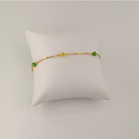 cristal jaune et vert
