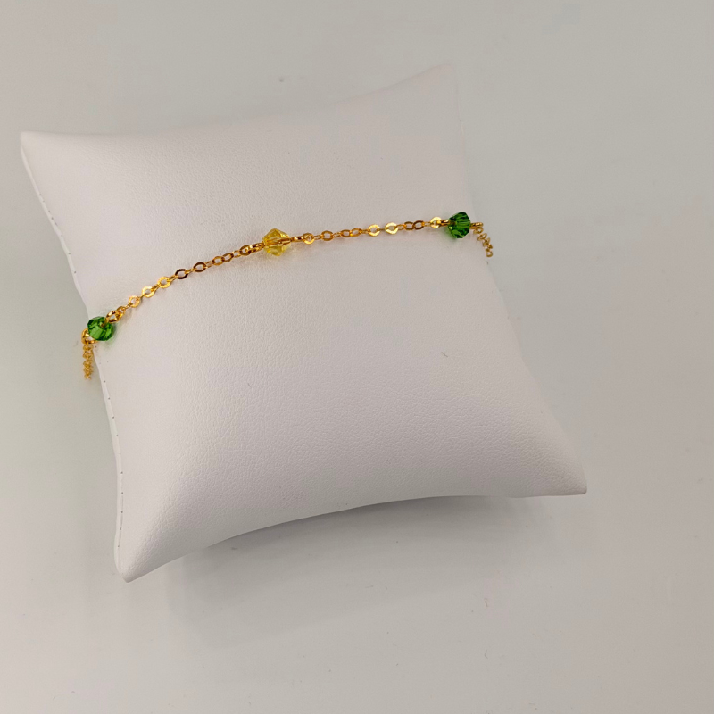 cristal jaune et vert