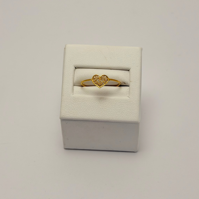 Bague Petit Cœur Filigrane en Or 750 Bijouterie Rigolet