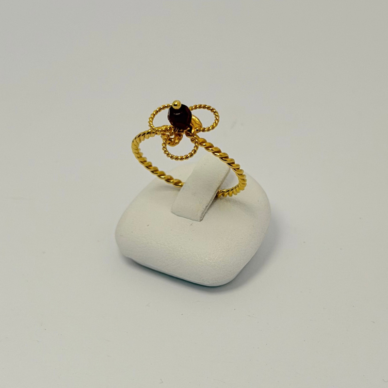 Bague 3 Ronds Torsadée en Or 750 | Bijouterie Rigolet