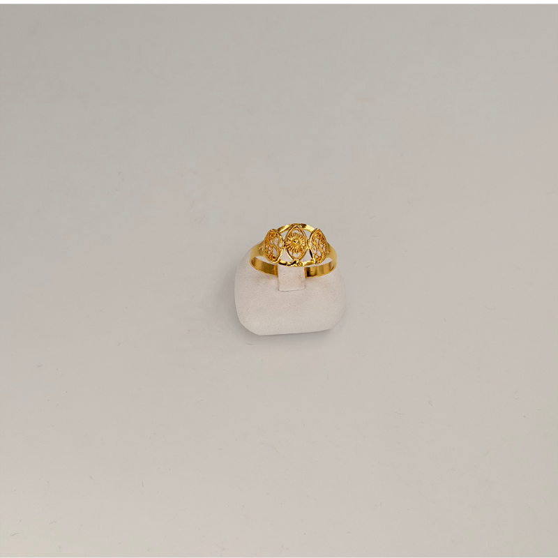 Bague 3 maille comcombre en or 18 carats – Bijouterie Rigolet