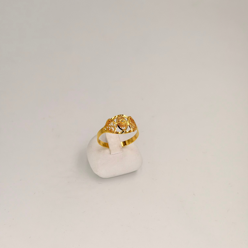 Bague 3 maille comcombre en or 18 carats – Bijouterie Rigolet
