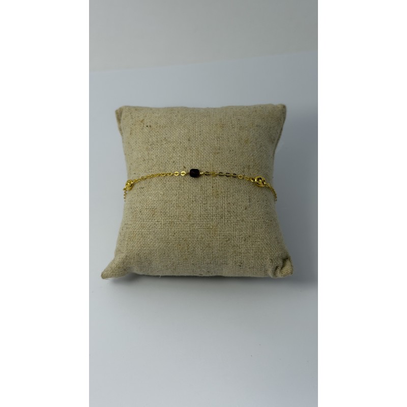 Bracelet Graine Cafée avec Grenat en or 18 carats – Bijouterie Rigolet