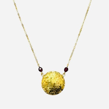 Collier 1 Katoury 2 Grenat Maille Forçat Miroir en or 18 carats – Bijouterie Rigolet